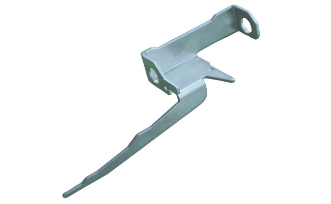 Step 1. Semi Progressive [Blank] <br> 2. Bending <br> 3. Piercing <br> 4. Finishing [deburring] <br> 5. Cupper Nickel plating